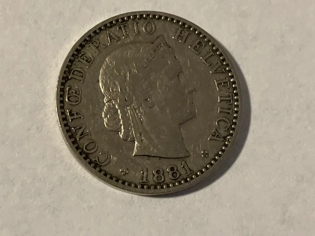 Billede 1 - 20 Rappen 1881 Switzerland