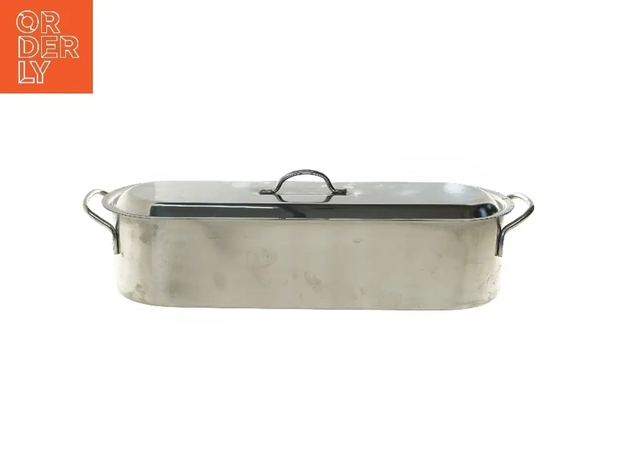 Billede 1 - Oval fiskekasserolle i rustfrit stål (str. 46,5x16 cm)ny