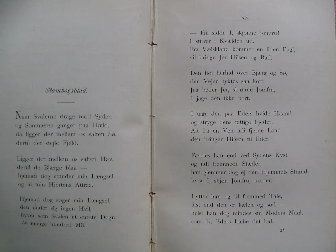 Billede 4 - Otto C. Fønss. Trækfugle. fra 1892