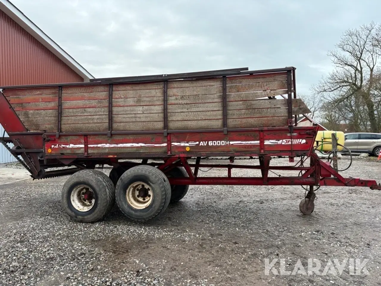 Billede 4 - Aflæsservogn JF AV6000 med hydraulisk bundkæde,