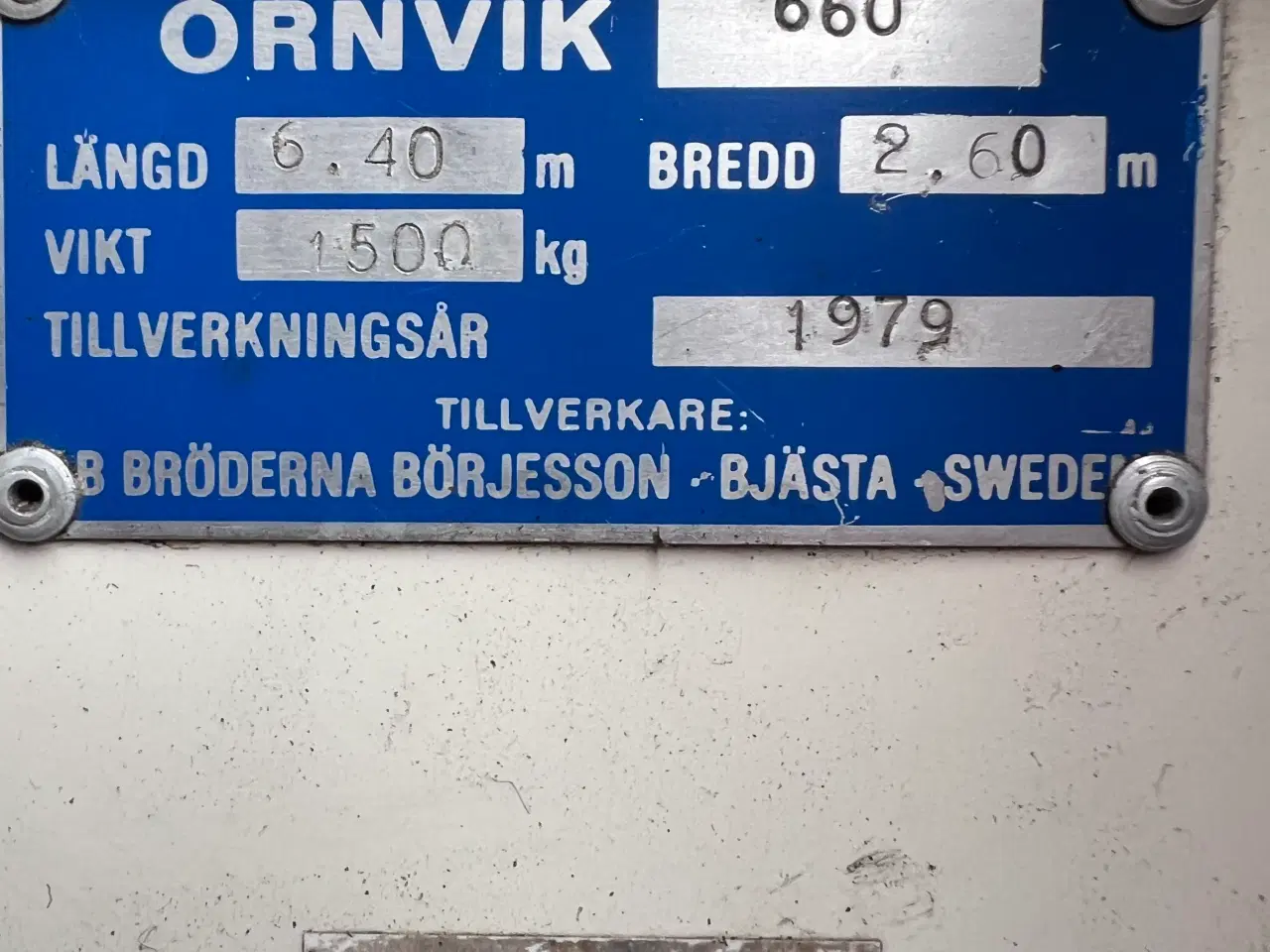 Billede 17 - Ørnvik 660 motorbåd.