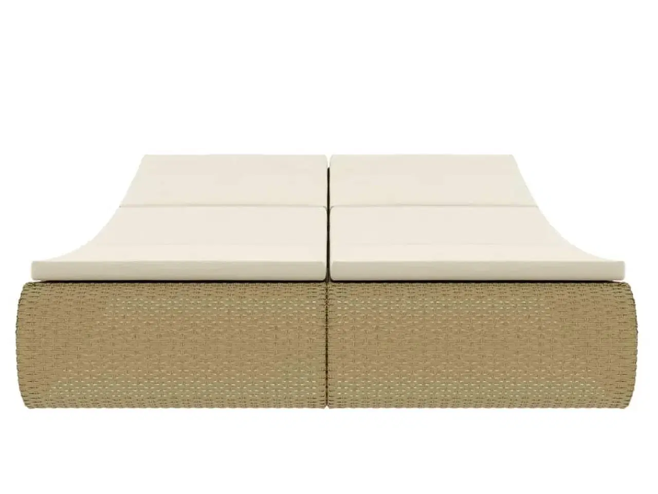 Billede 5 - Loungeseng polyrattan beige