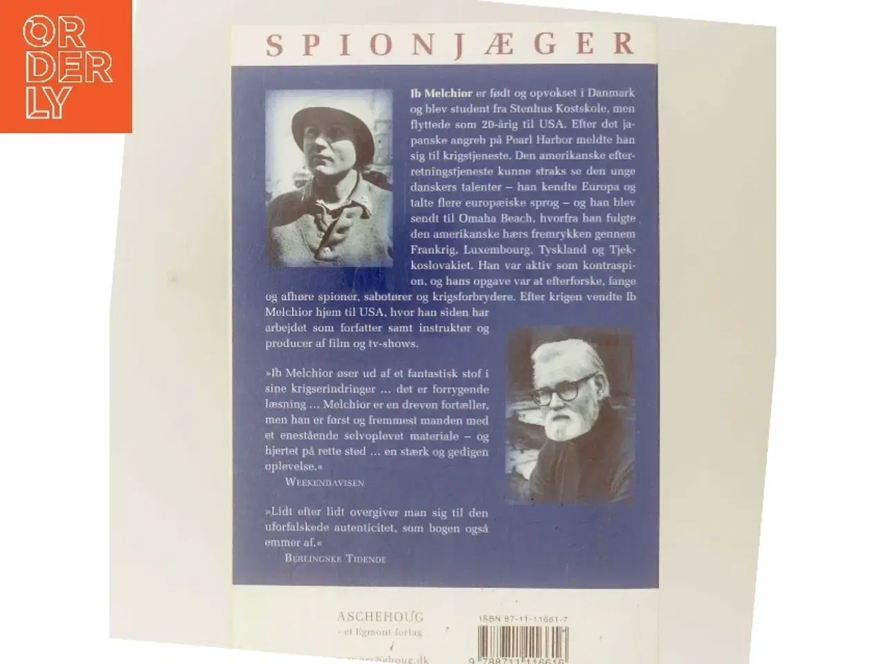 Billede 3 - Spionjæger : en dansk kontraspions bedrifter i den amerikanske hær under 2. verdenskrig af Ib Melchior (Bog)