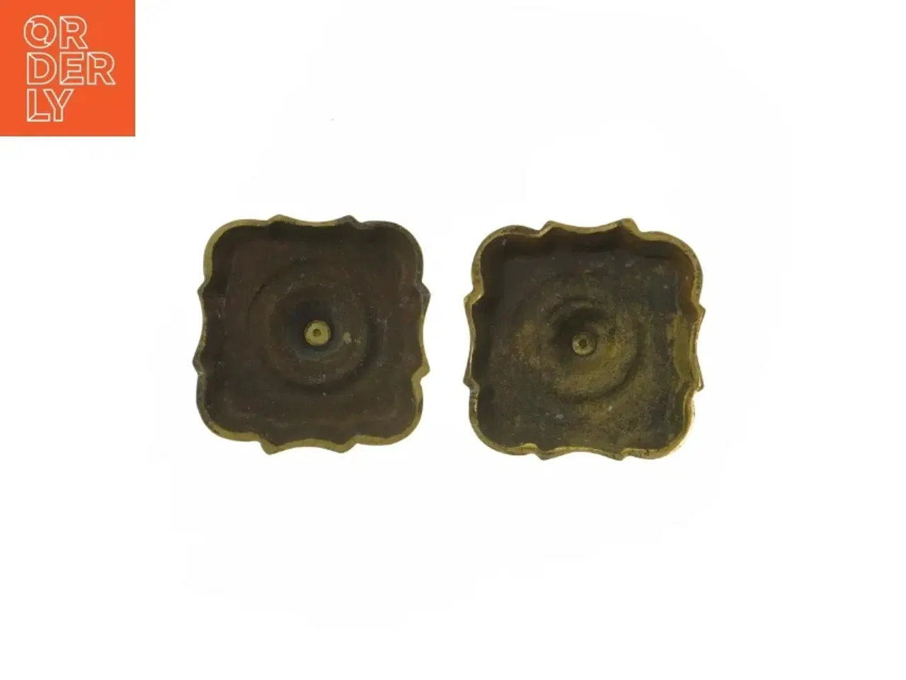 Billede 2 - Messing lysestager  (str. 17,5 cm)