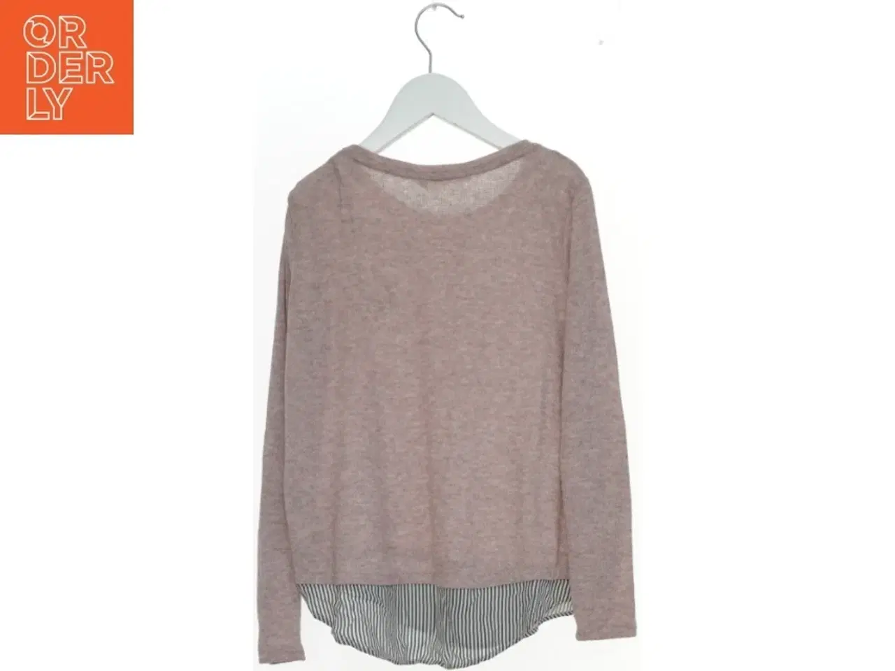 Billede 2 - Langærmet bluse med stribet underdel fra H&M (str. 134)