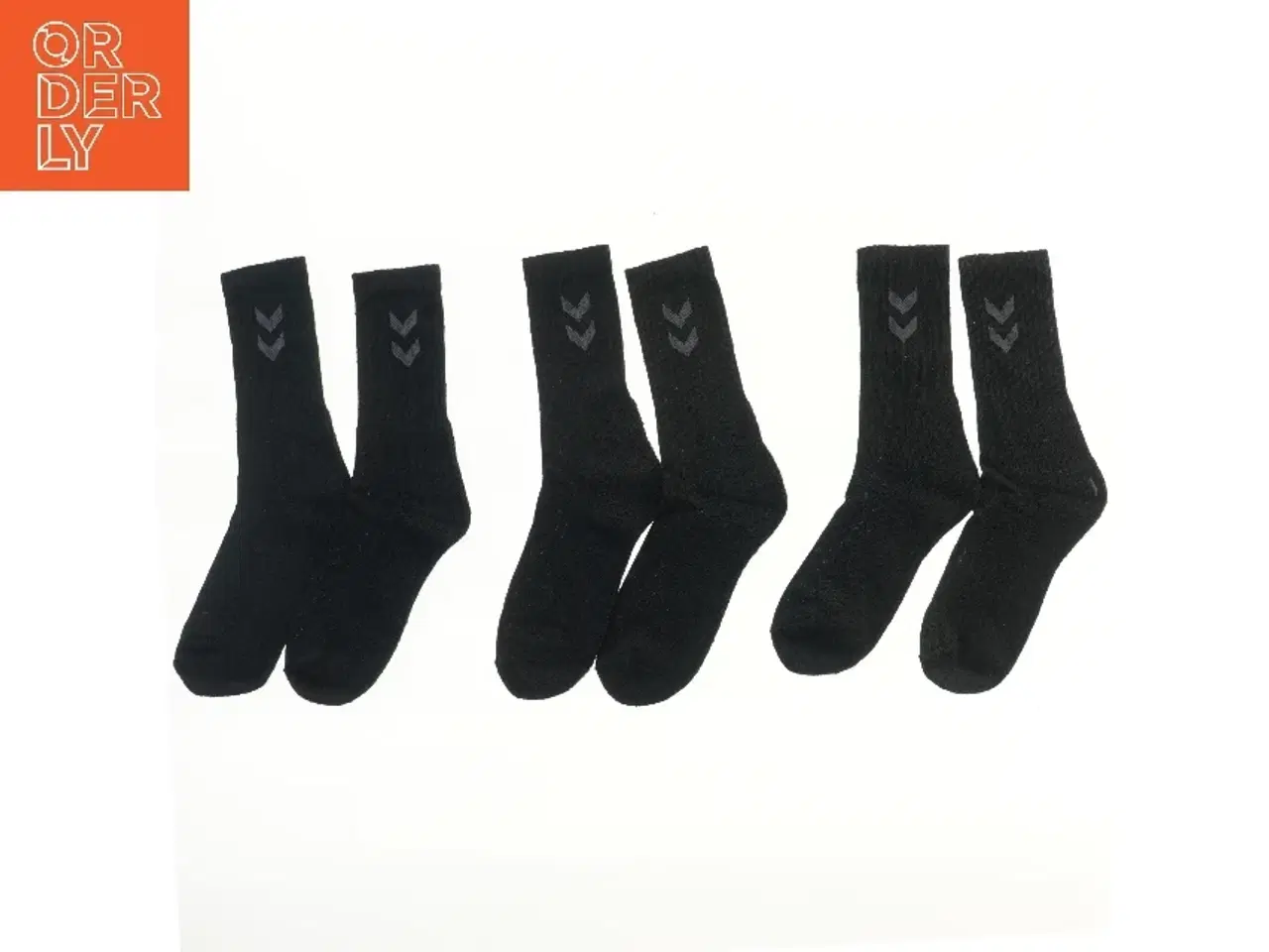 Billede 2 - Sorte børnesokker, størrelse 32-35 (str. størrelse 32-35 cm)