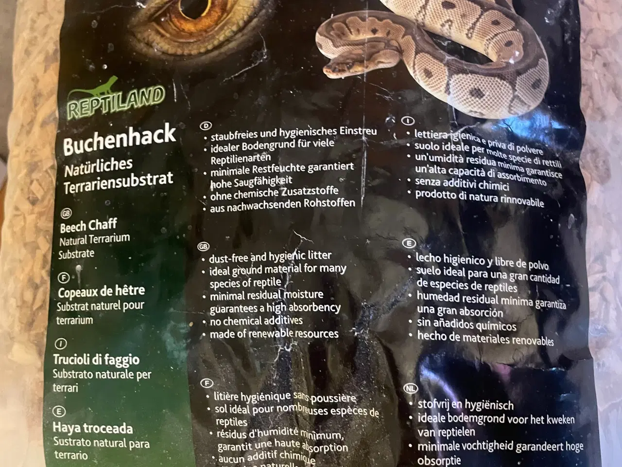 Billede 1 - Trixie Reptiland terrarieunderlag bøgetræ ca 20 L