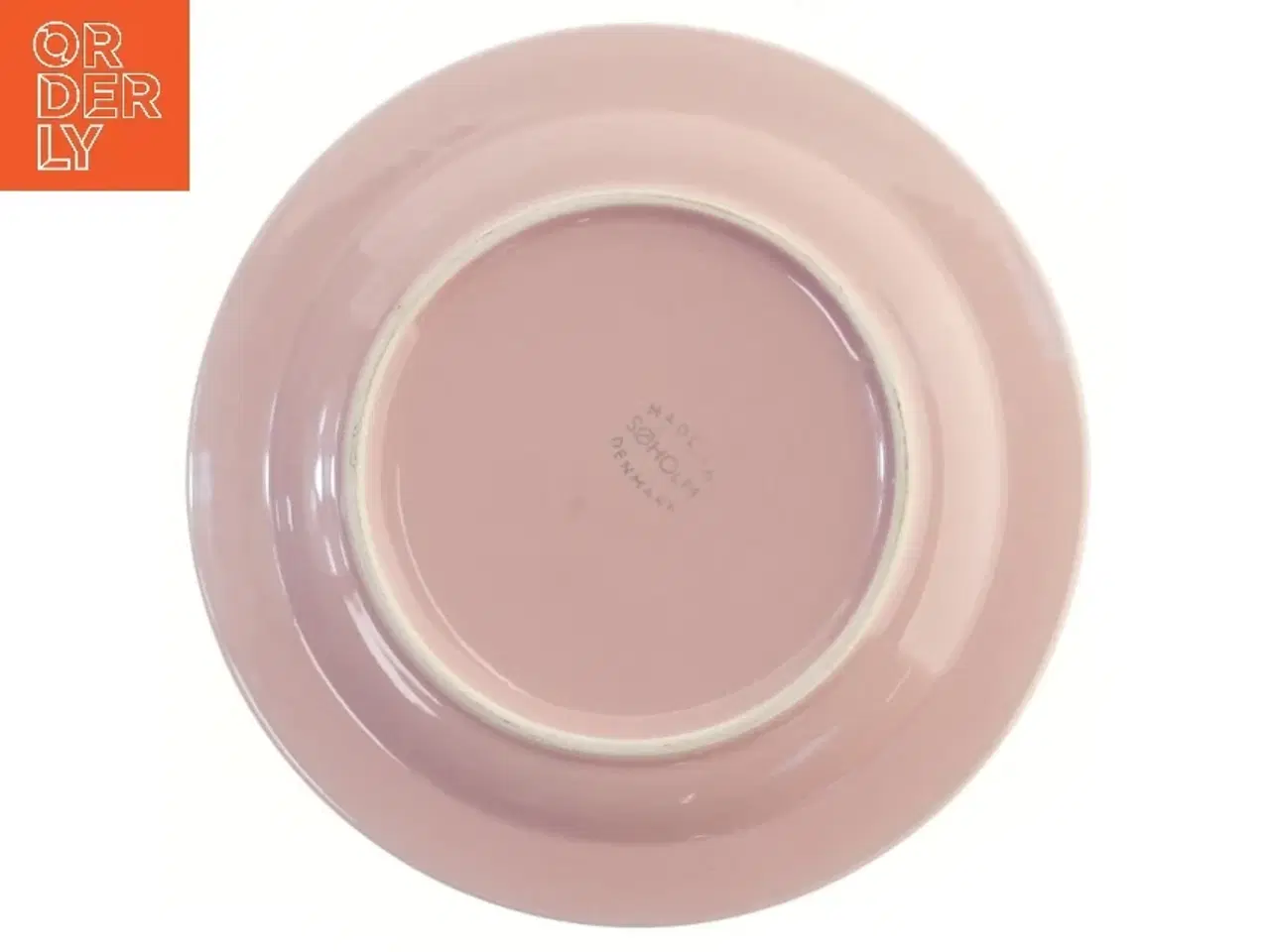 Billede 3 - Sæt af fem lyserøde tallerkener fra Søholm (str. 5 styk, ø 17,5 cm)