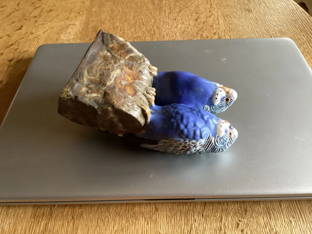 Billede 7 - Kgl Blå Undulatpar stentøj (Jeanne Grut)