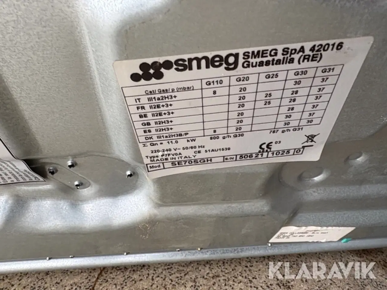 Billede 8 - Indbygnings gaskogebord Smeg SE70SGH