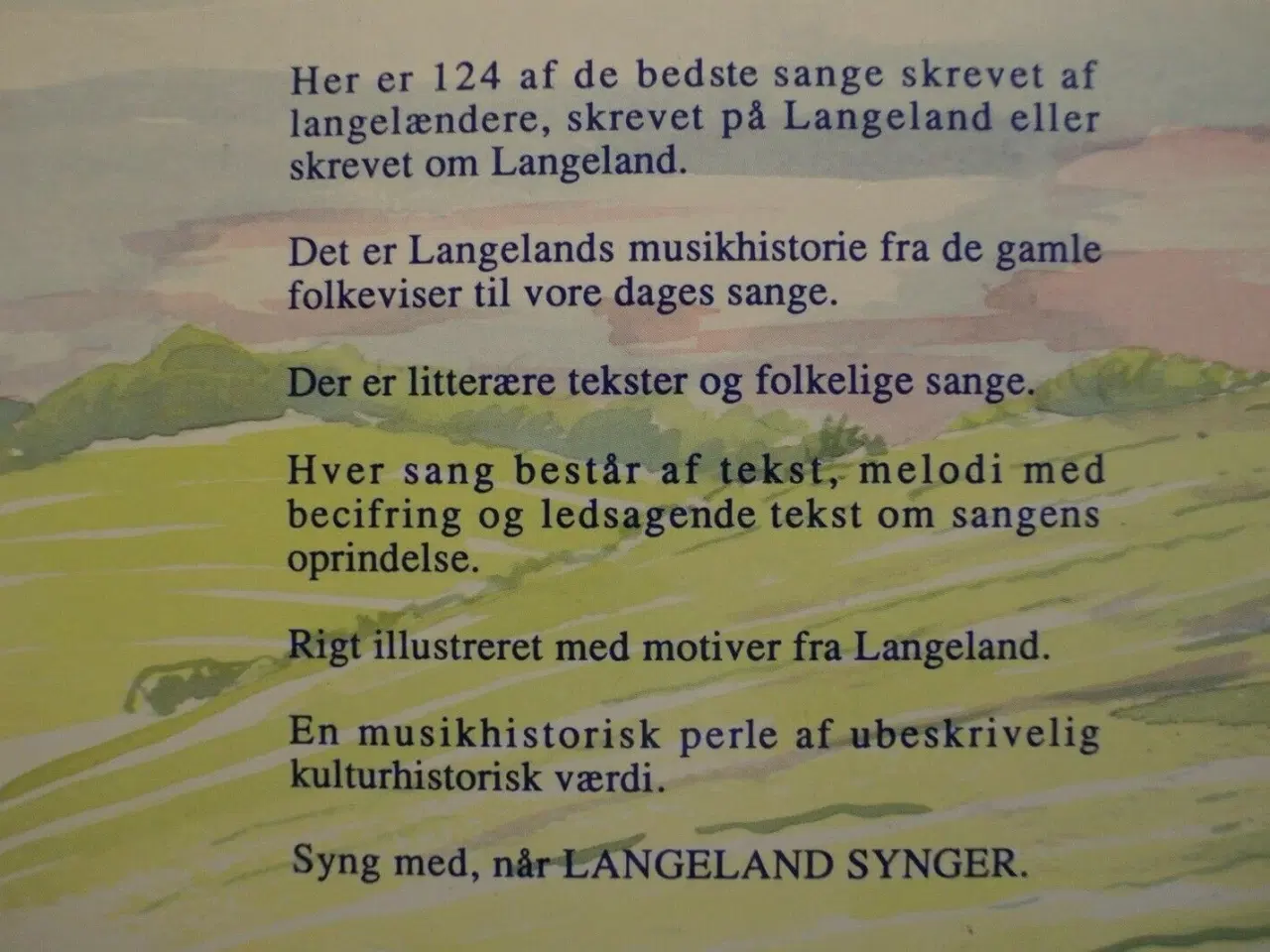 Billede 2 - langeland synger. 124 udvalgte langelandske sange,