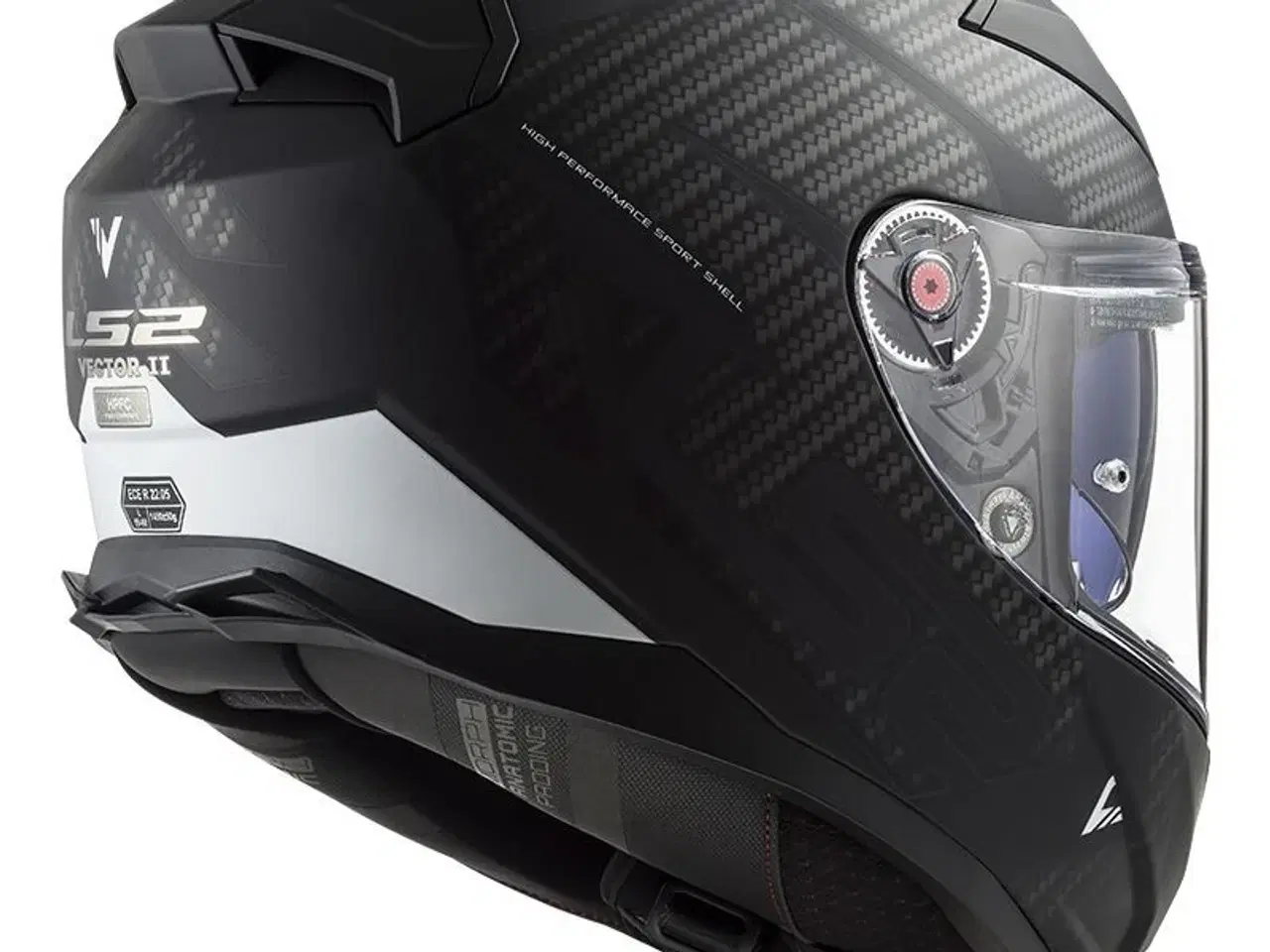 Billede 3 - Ls2 Vector 2 Splitter Black White