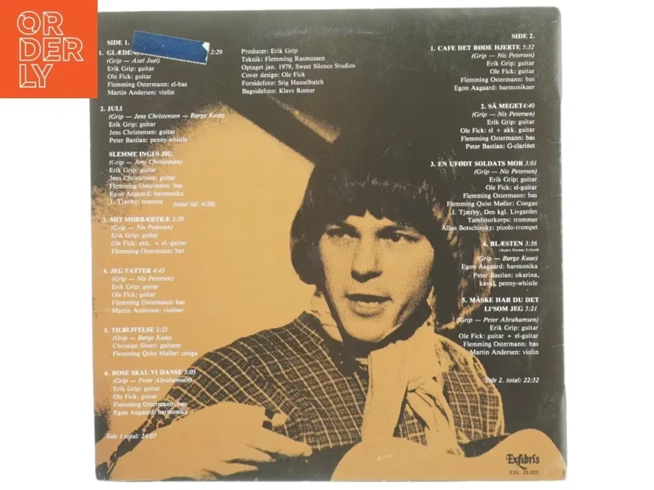 Billede 5 - Erik Grip Måske har du det ligesom jeg LPvinylplade (str. 31 x 31 cm)