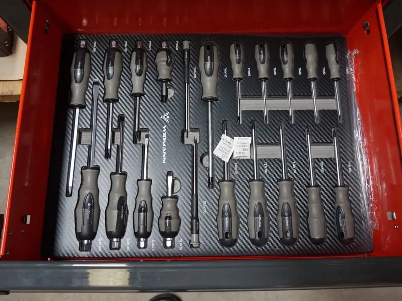 Billede 7 - Widmann Steel Top værktøjsvogn. Syv skuffer inkl. værktøj