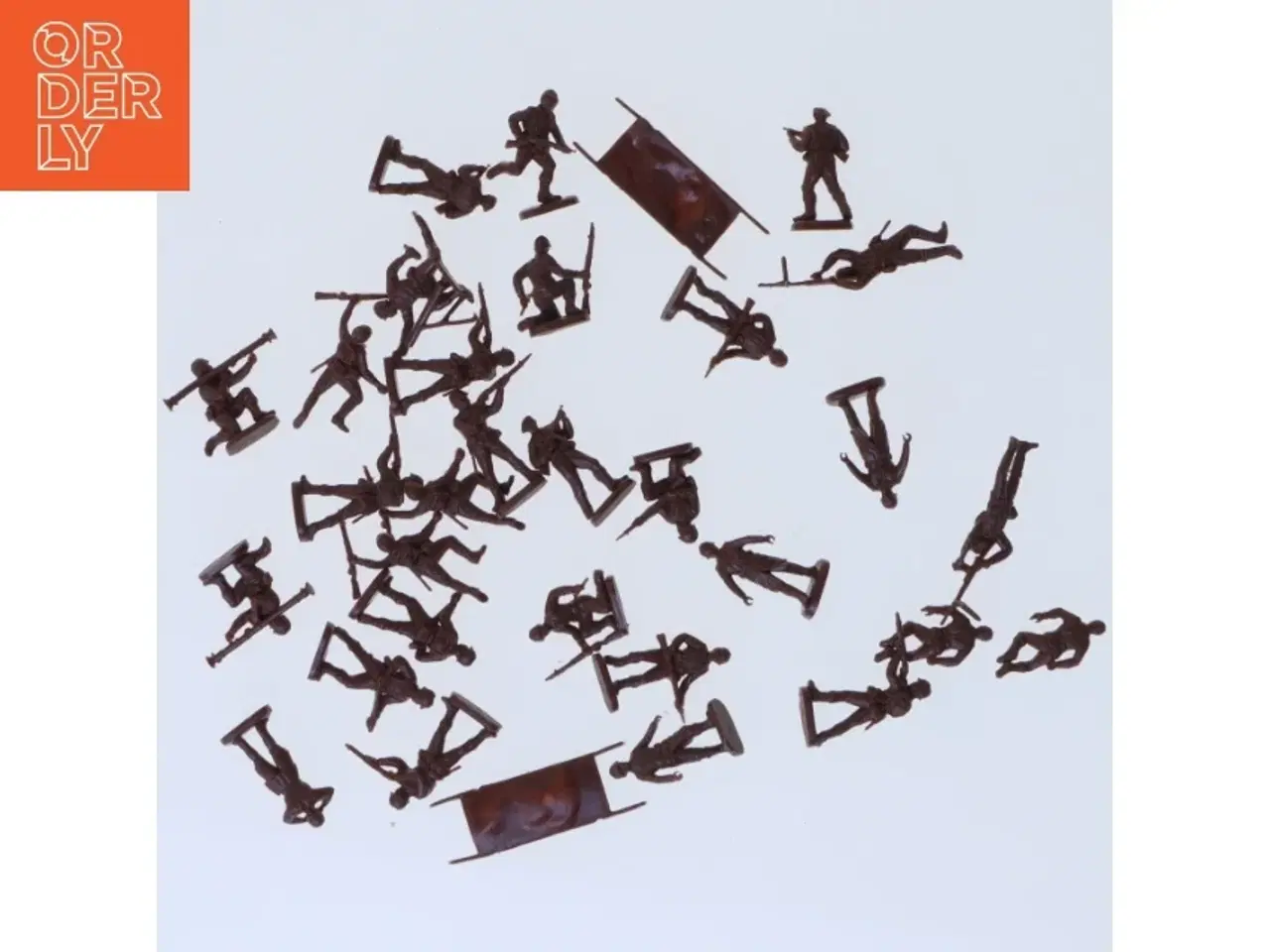 Billede 1 - Miniature plastiksoldater (str. 2,5 cm)