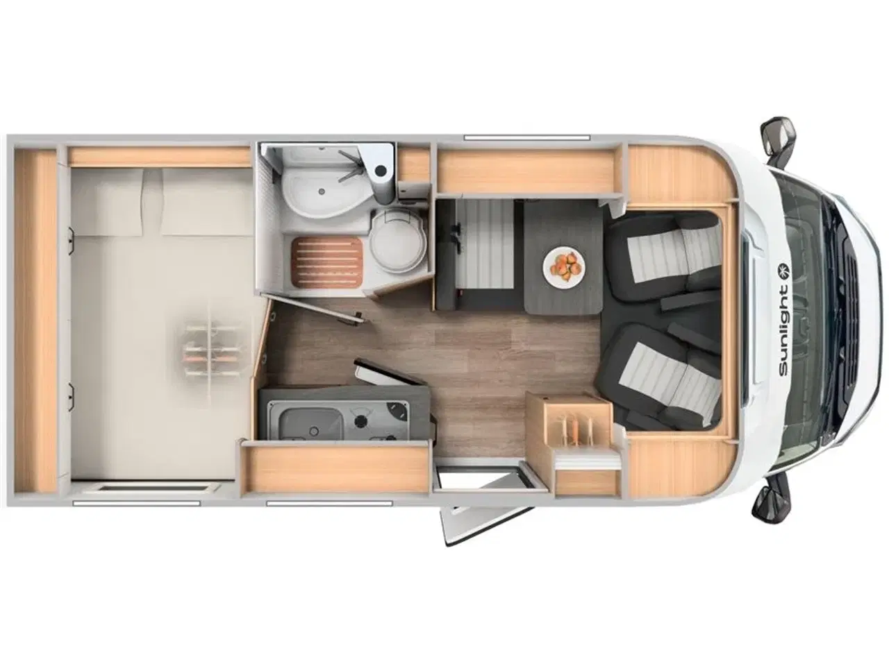 Billede 2 - 2026 - SunLight   Kompakt van under 6 meter, perfekt til 2 personer. Veludstyret m. adaptiv fartpilot og automatgear