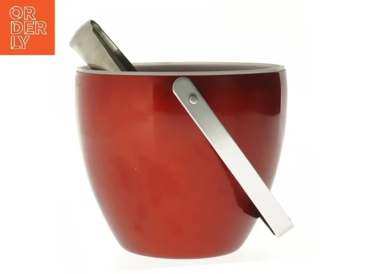 Billede 2 - Ny Rød isspand med tang (str. Ø 14 cm)