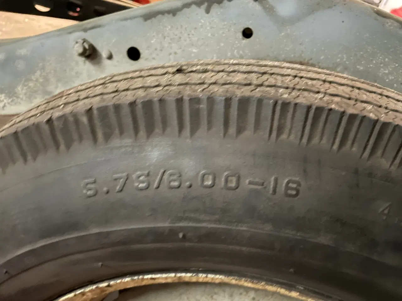 Billede 3 - plymouth 1937 komplette hjul 16" nye dæk og slange