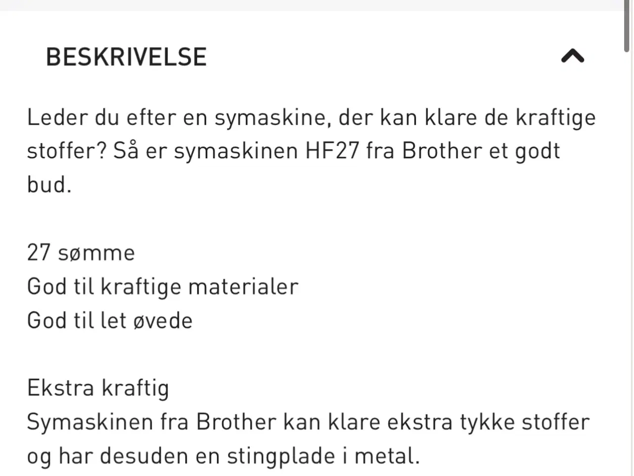 Billede 2 - Brother symaskine