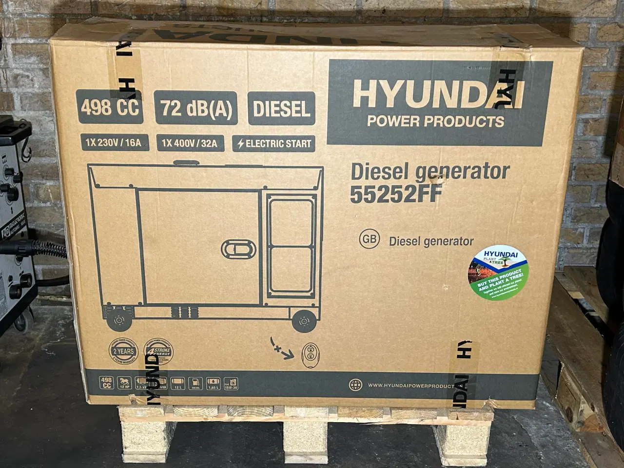 Billede 1 - Diesel generator 3-faset NY. Hyundai