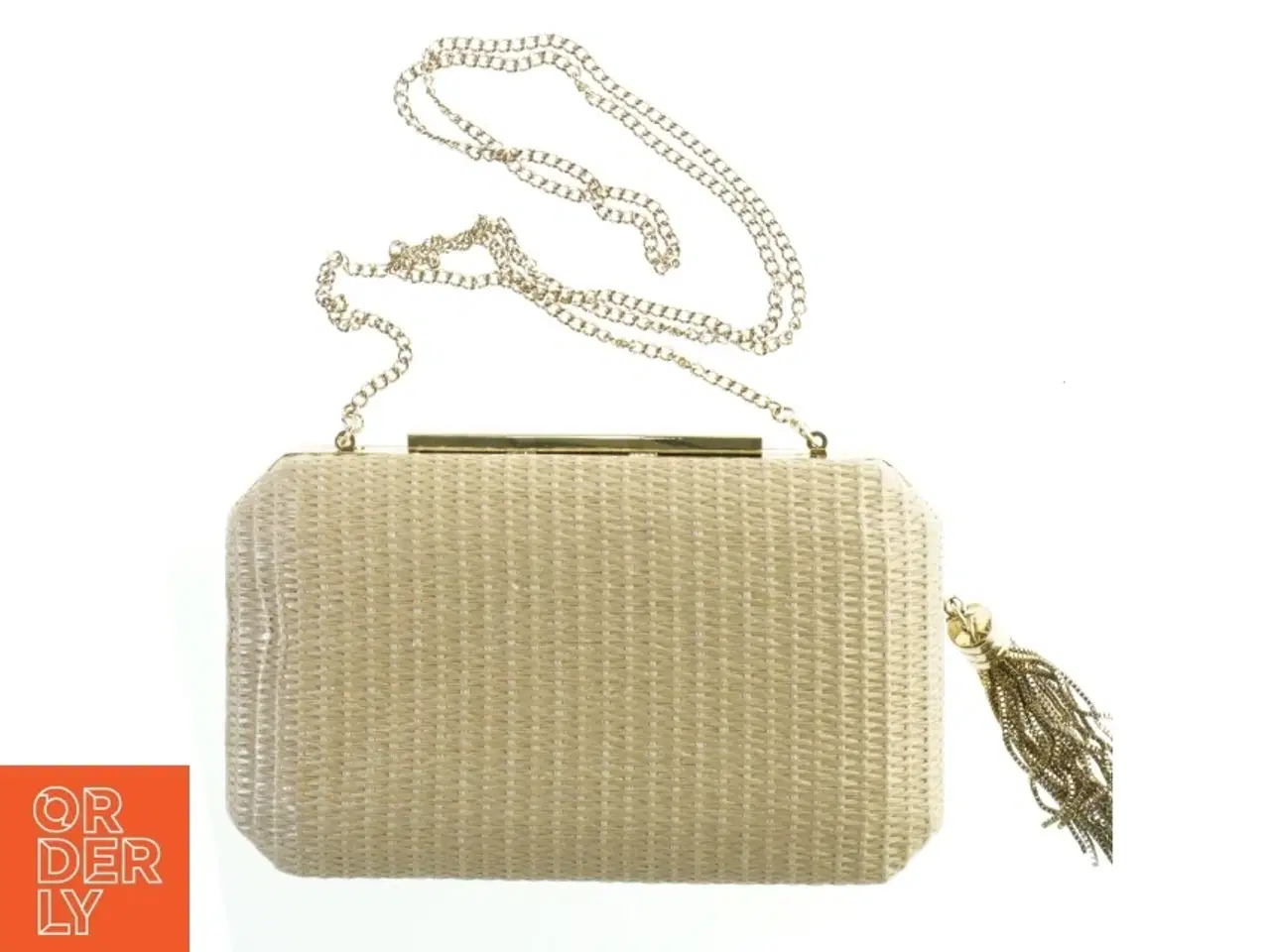 Billede 1 - Flettet aften clutch med kæde fra Forever New (str. 20 x. 12 cm)