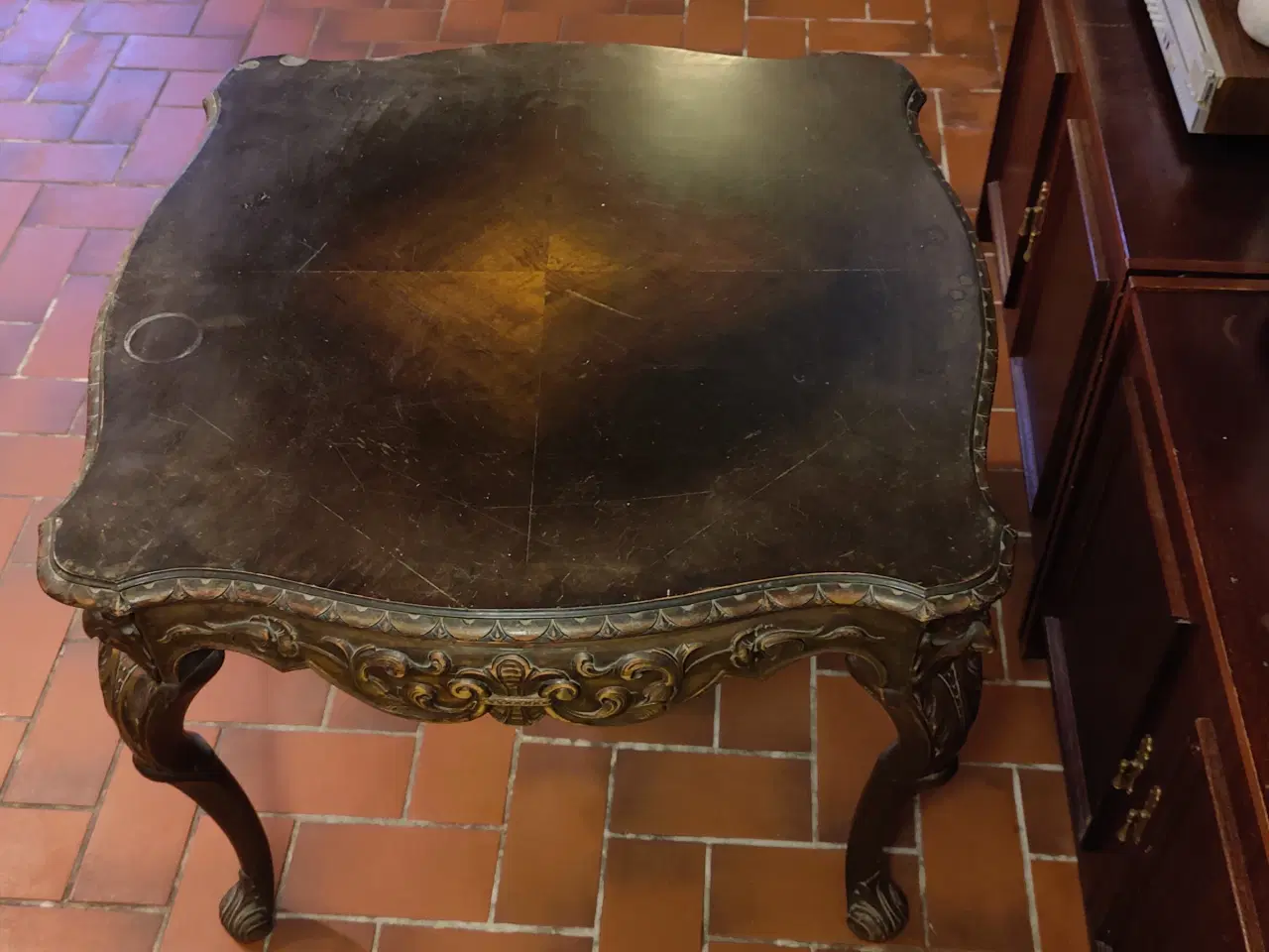 Billede 3 - Antikt, bejdset bord