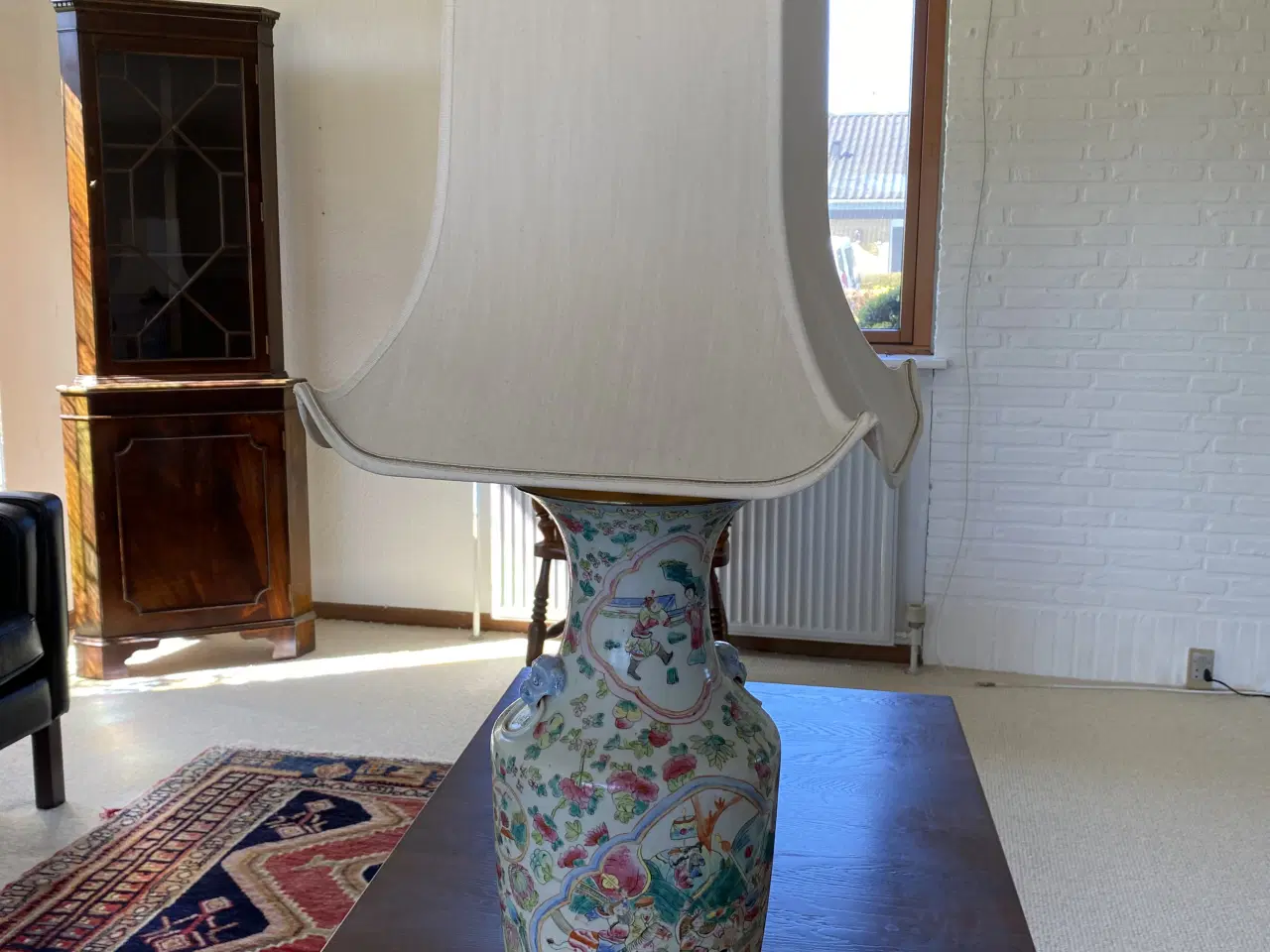 Billede 2 - Kineser Bordlampe Fin stand .Giv et bud.