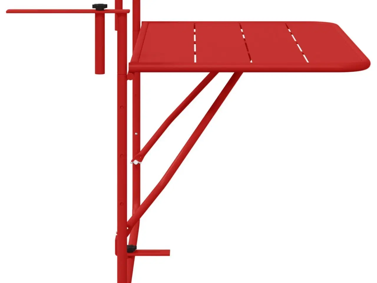 Billede 7 - Hængende Altan Bord Rød 60 x 39 x 65 cm Stål
