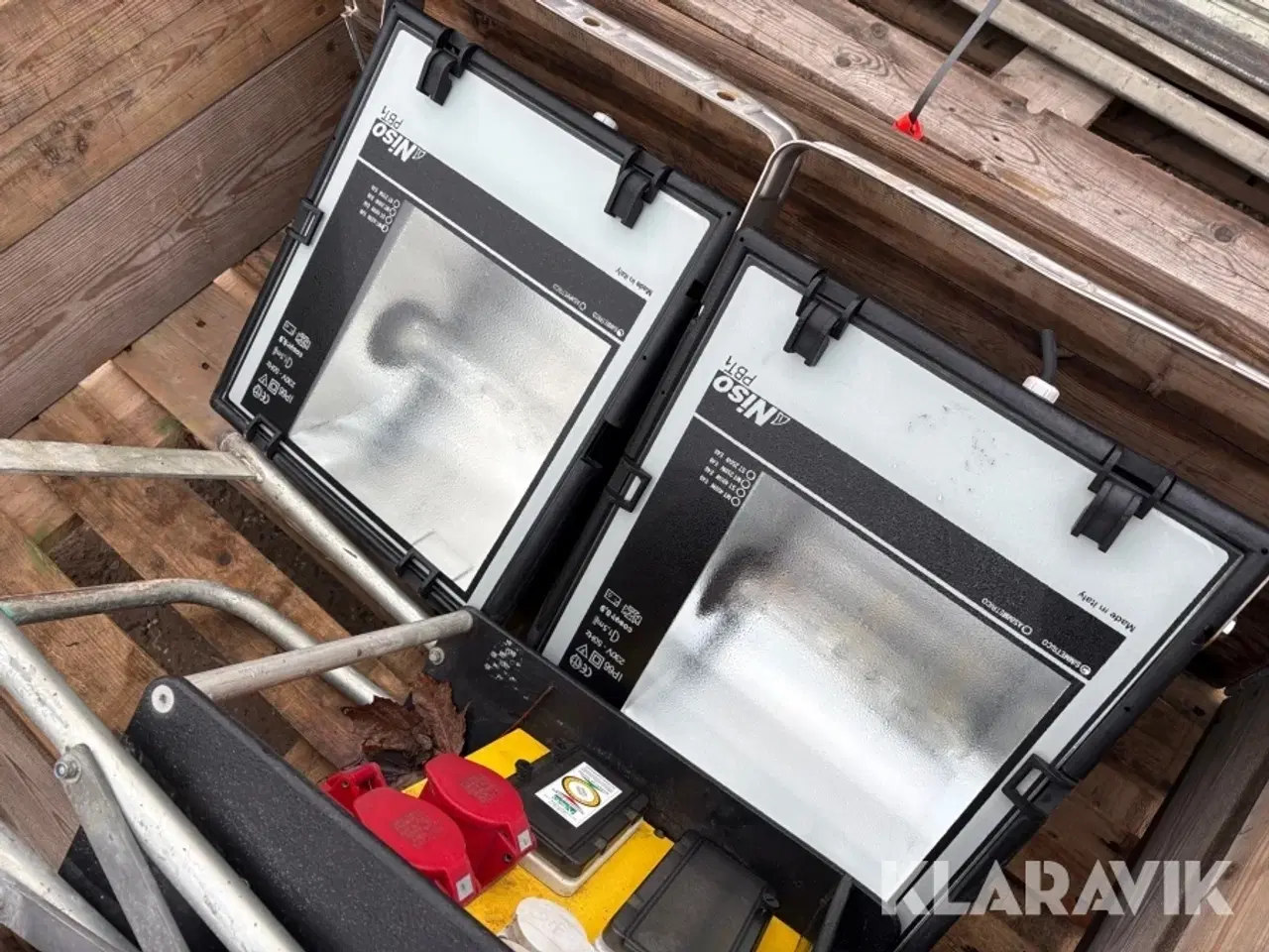 Billede 2 - Byggeplads belysning 4 paller