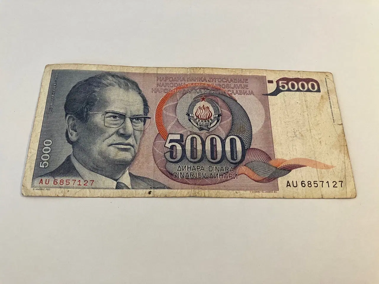 Billede 1 - 5000 Dinara Yugoslavia