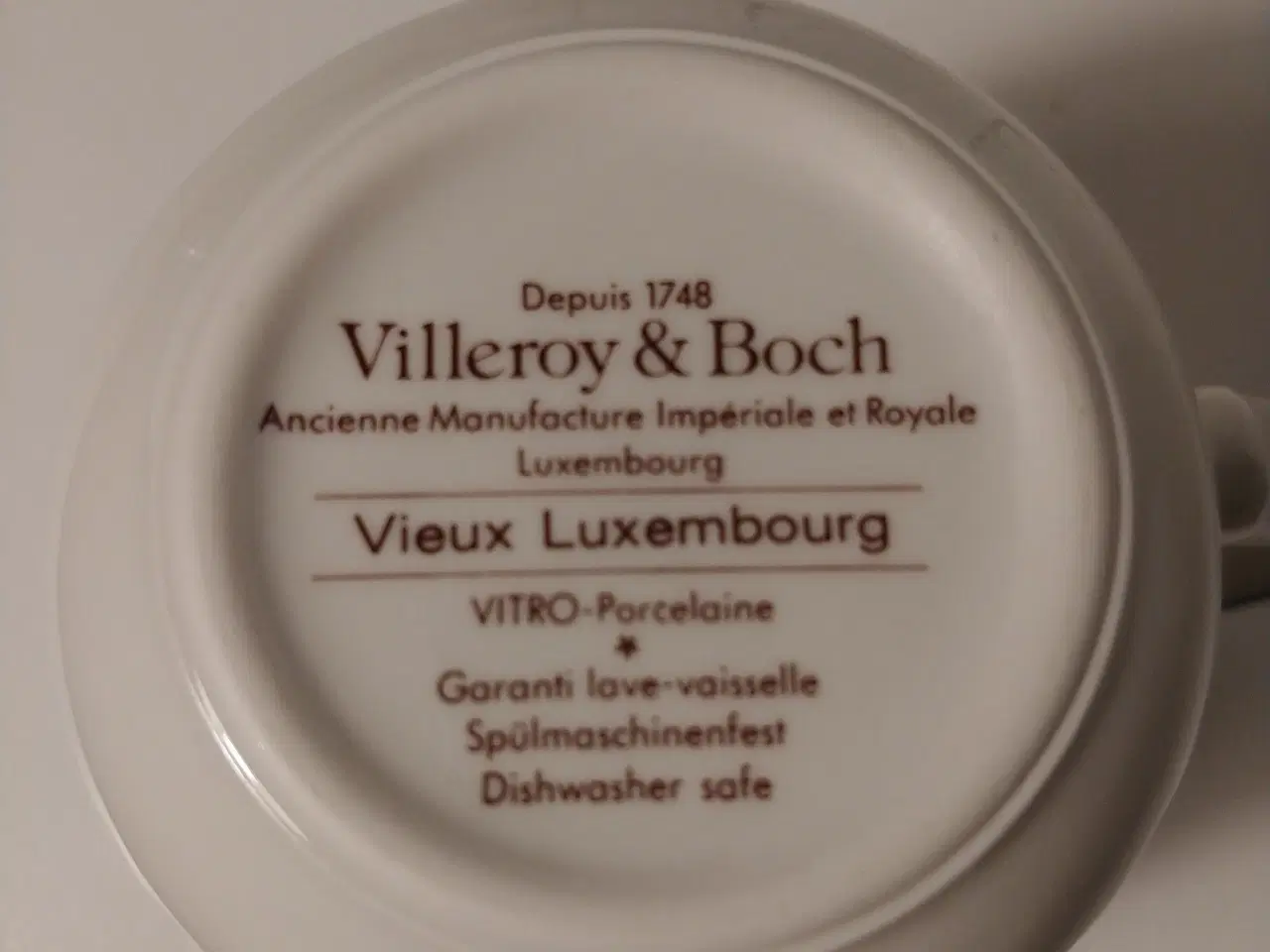 Billede 2 - Porcelæn, Krus, Villeroy & Boch Old Luxembourg