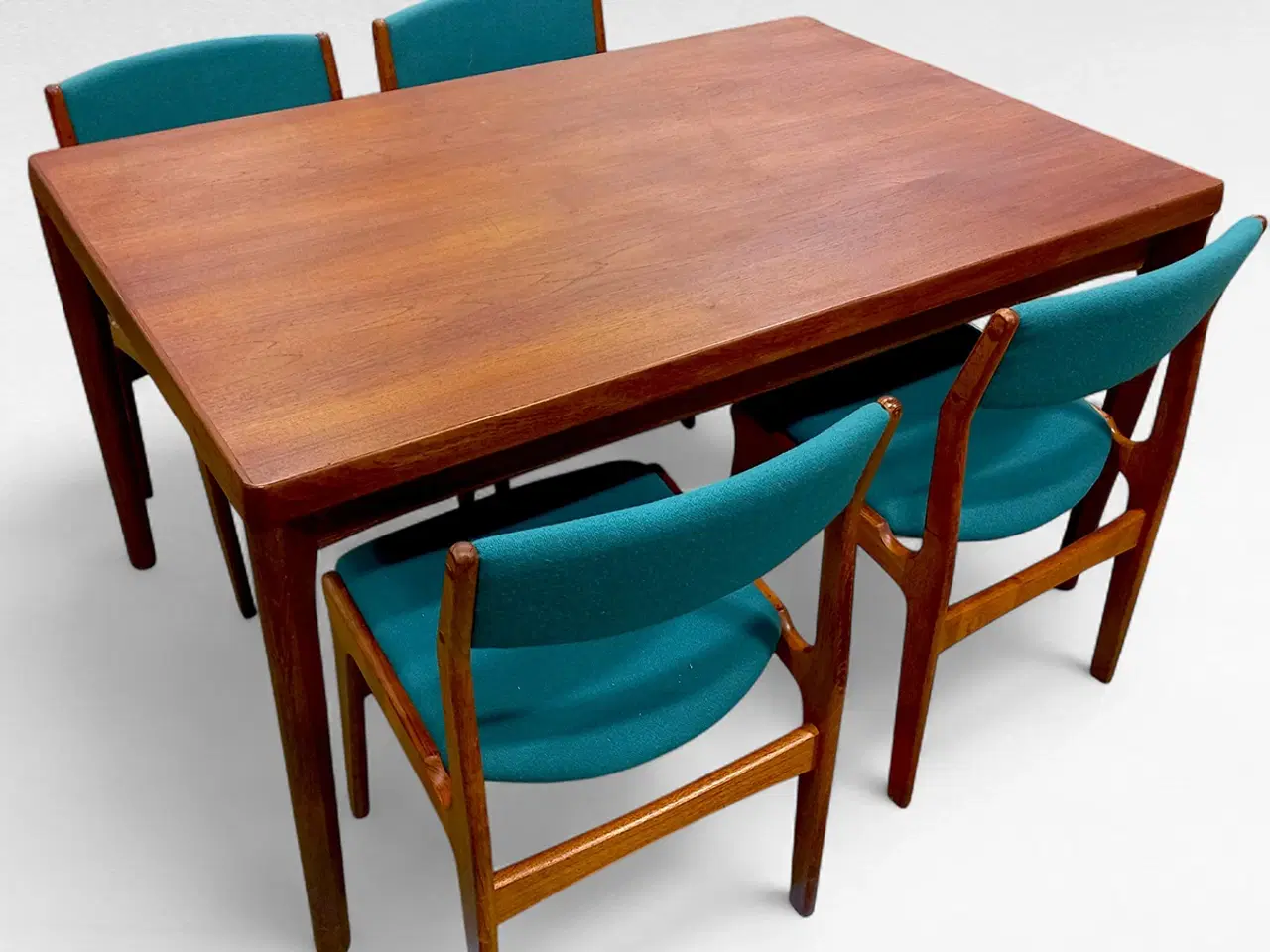 Billede 5 - 4 massiv teak spisebordsstole af Erik Buck