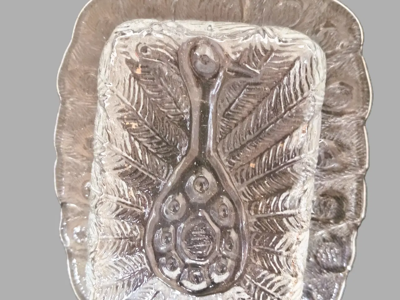 Billede 4 - Skål -Påfugl - designet af Lars Hellsten, Orrefors