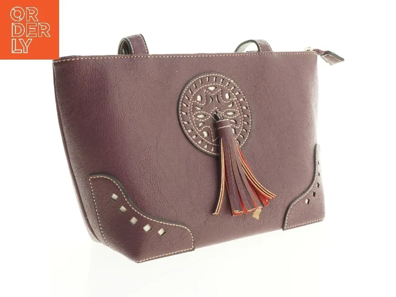 Billede 1 - Lædertaske (str. 33 x 23 cm)