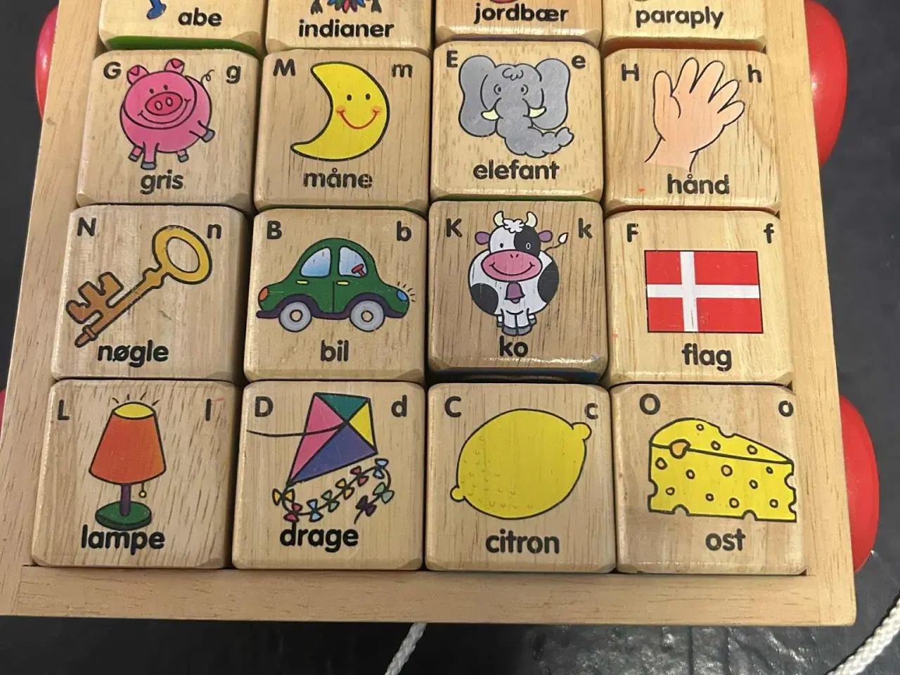 Billede 4 - Kids-Wood trækvogn med 16 klodser