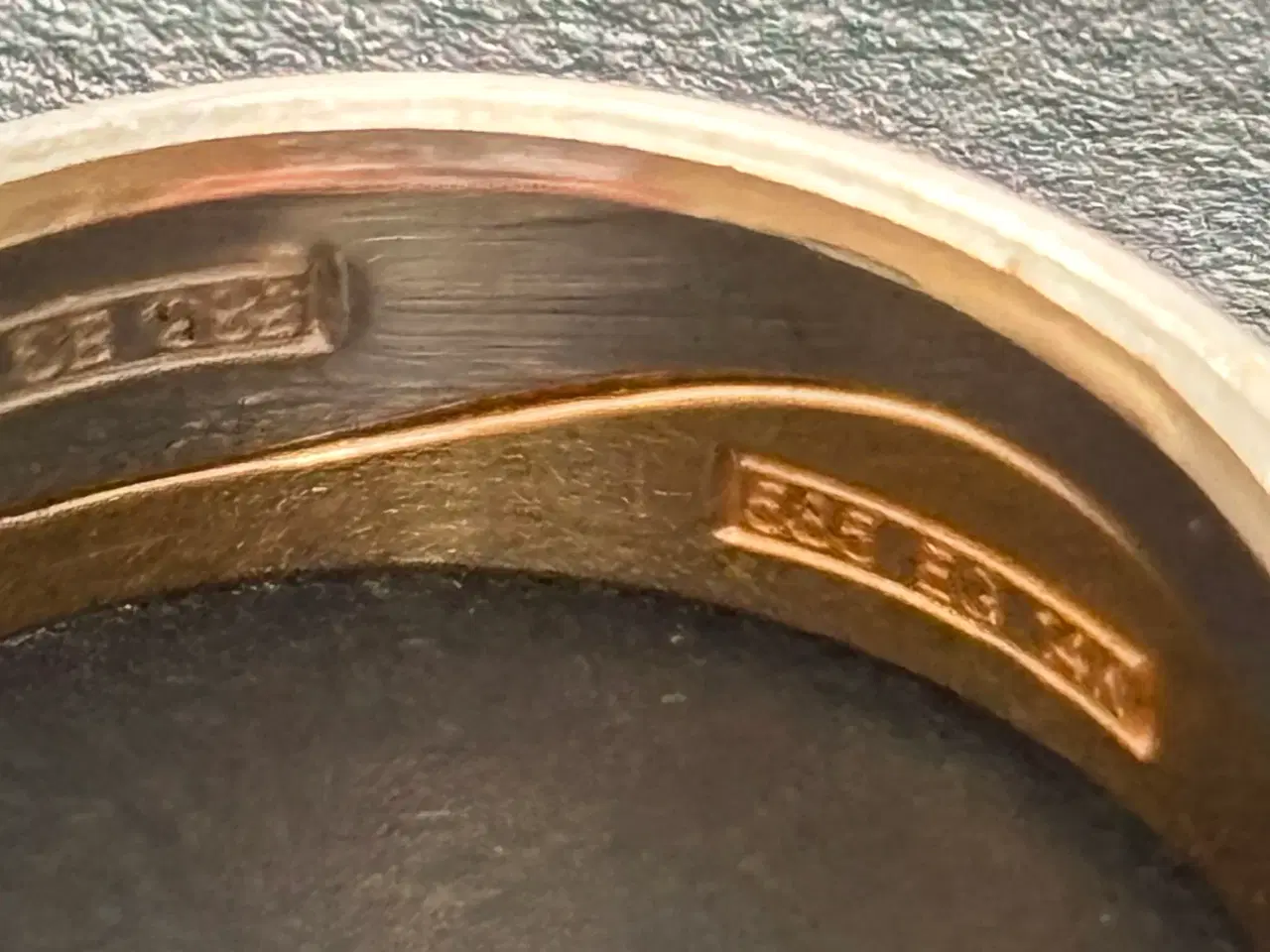 Billede 5 - Erik Graugaard dobbelt ring design i 14 kt.