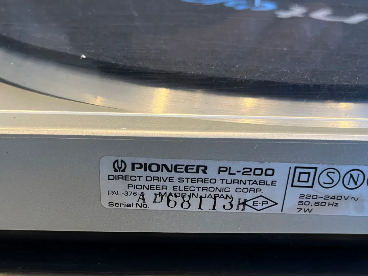 Billede 8 - PIONEER PL-200 pladespiller