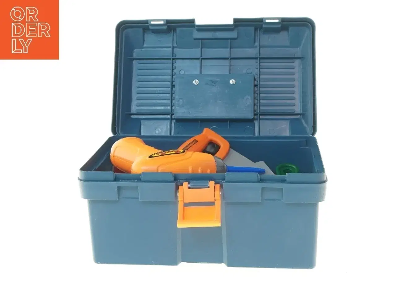 Billede 5 - Legetøjsværktøjssæt med værktøjskasse (str. 28x15x18 cm)