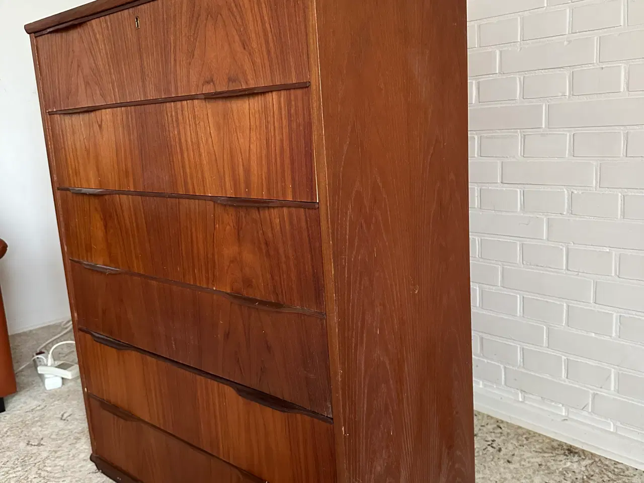 Billede 2 - Flot teakkommode med 6 skuffer