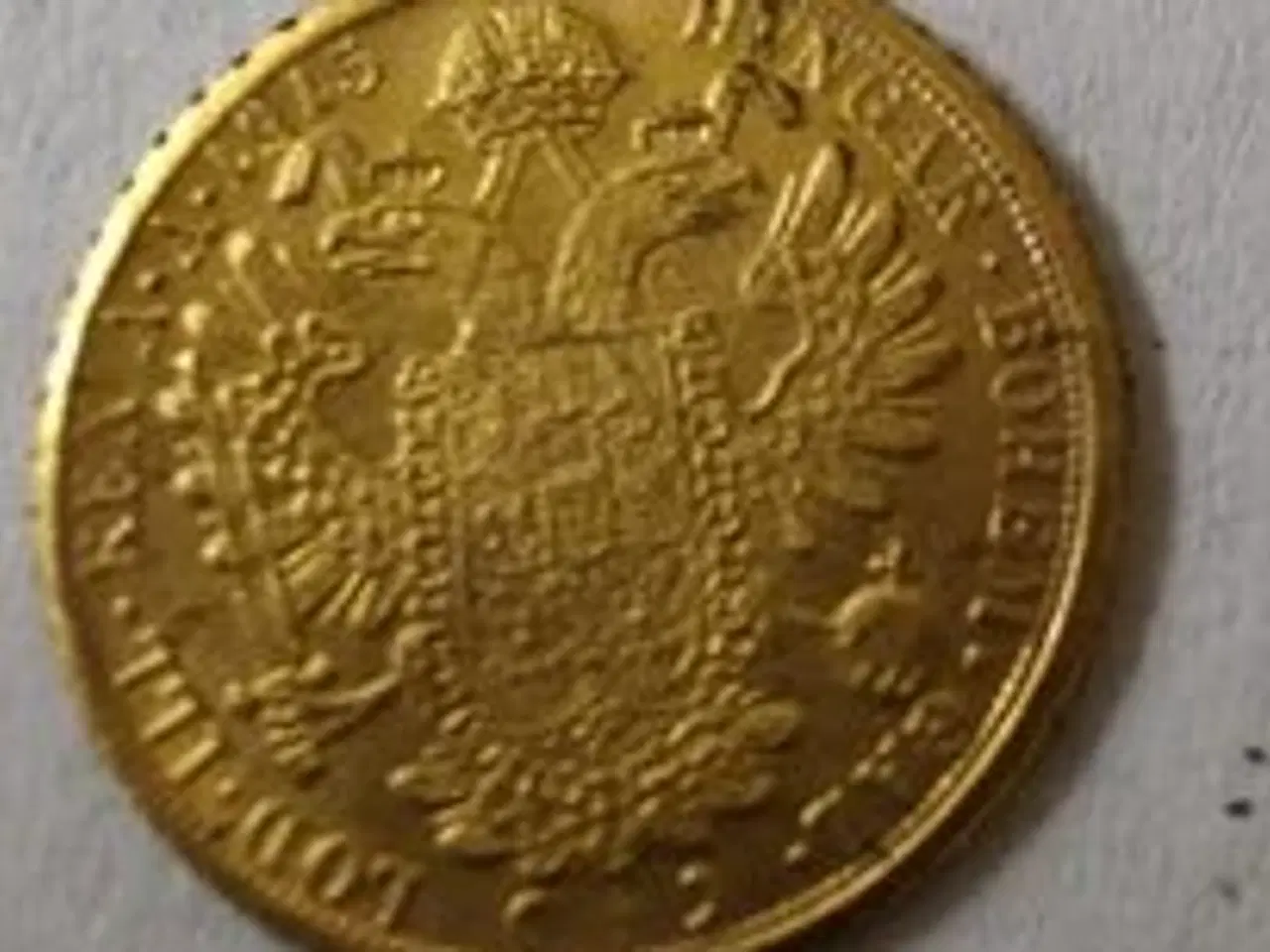 Billede 1 -  guldmønt 10 mm  Østrig/Ungarn