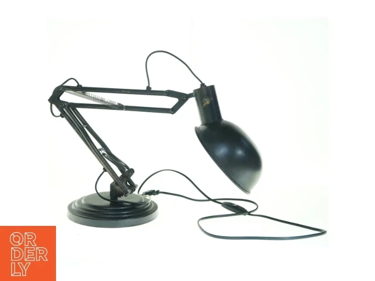 Billede 1 - Justerbar industri skrivebordslampe (str. Fod ø, 20,5 cm helt udstrakt, 74 cm)