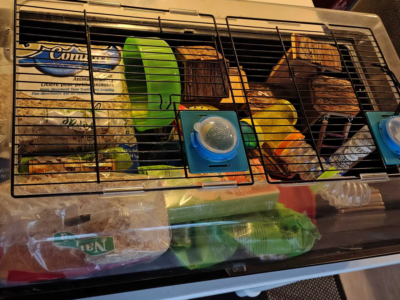 Billede 2 - Stort gnaverbur med en masse tilbehør