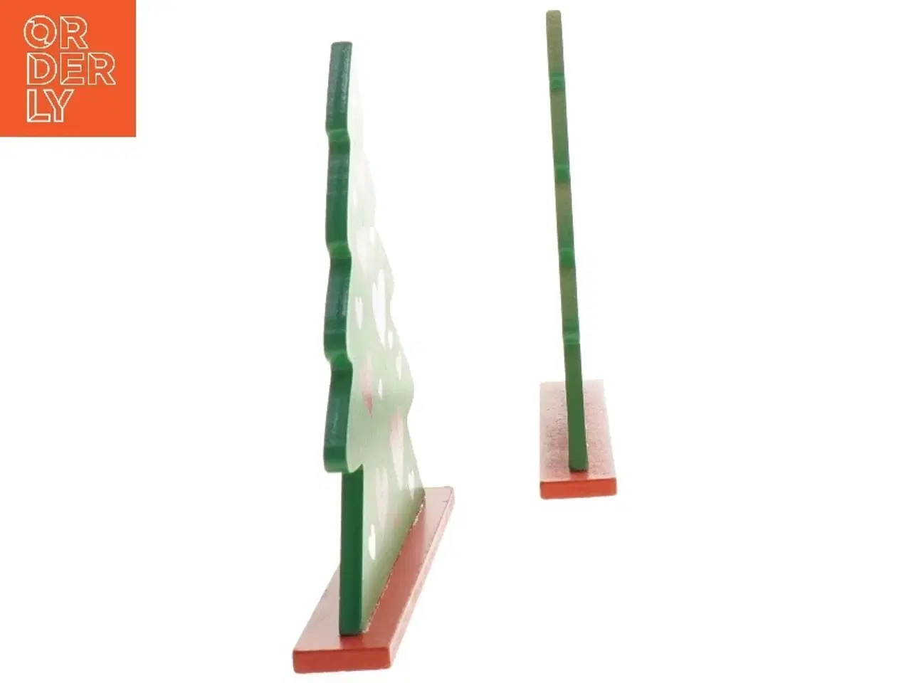 Billede 2 - Dekorative juletræer i træ (str. 16 x 15 cm)