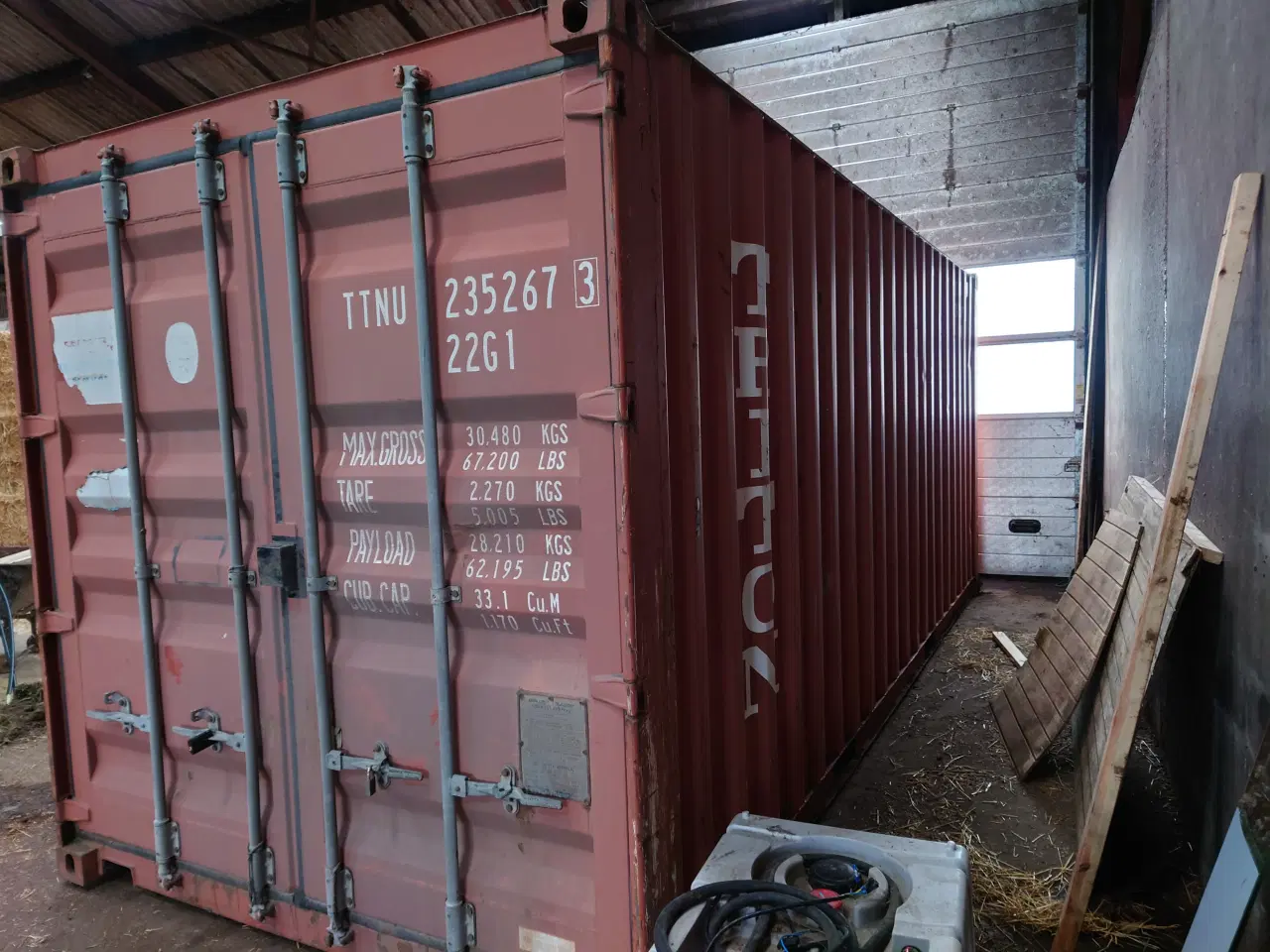 Billede 3 - 20 fod container med hylder