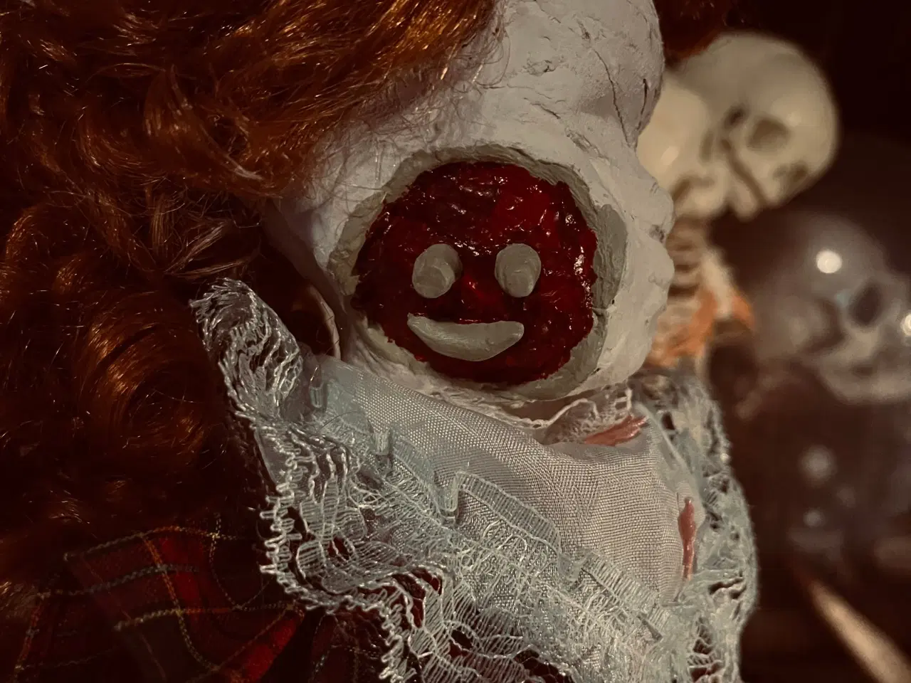 Billede 4 - Halloween Creepy Reborn porcelænsdukke Laura