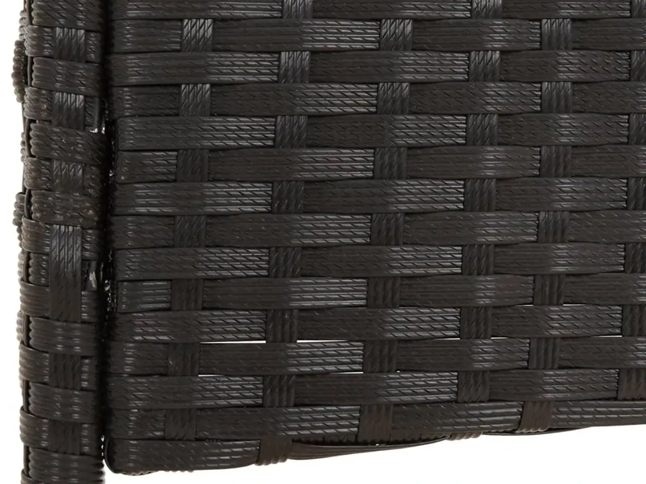 Billede 6 - Loungesæt til haven 4 dele med hynder polyrattan sort