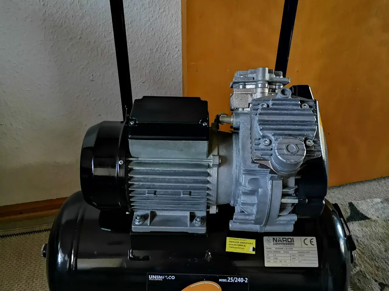Billede 2 - Tjep Kompressor, 25/240-2, Med 20 m slange,25 l ,1