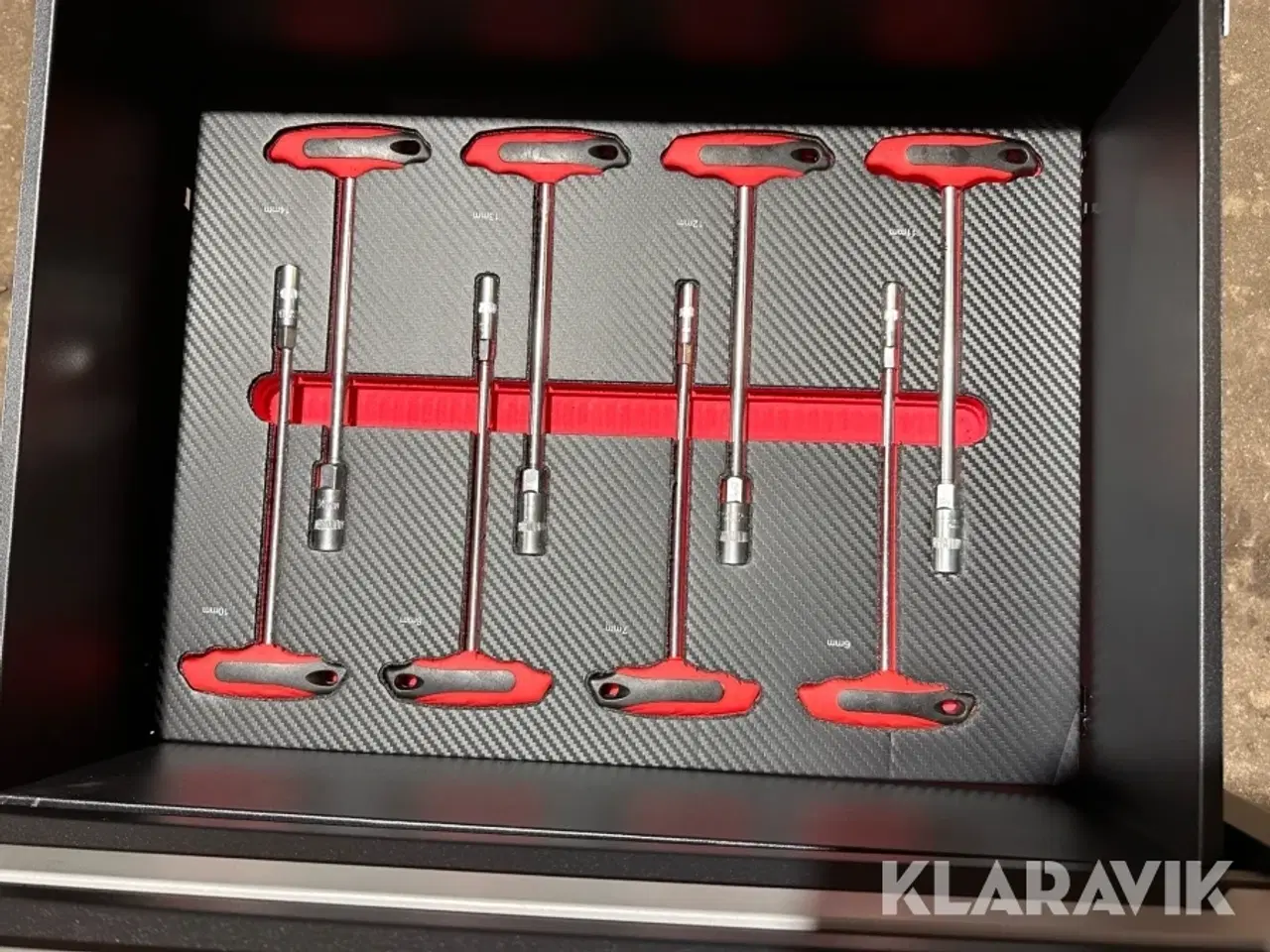 Billede 9 - Værktøjsvogn Bearsafe med 10 skuffer og 258 dele