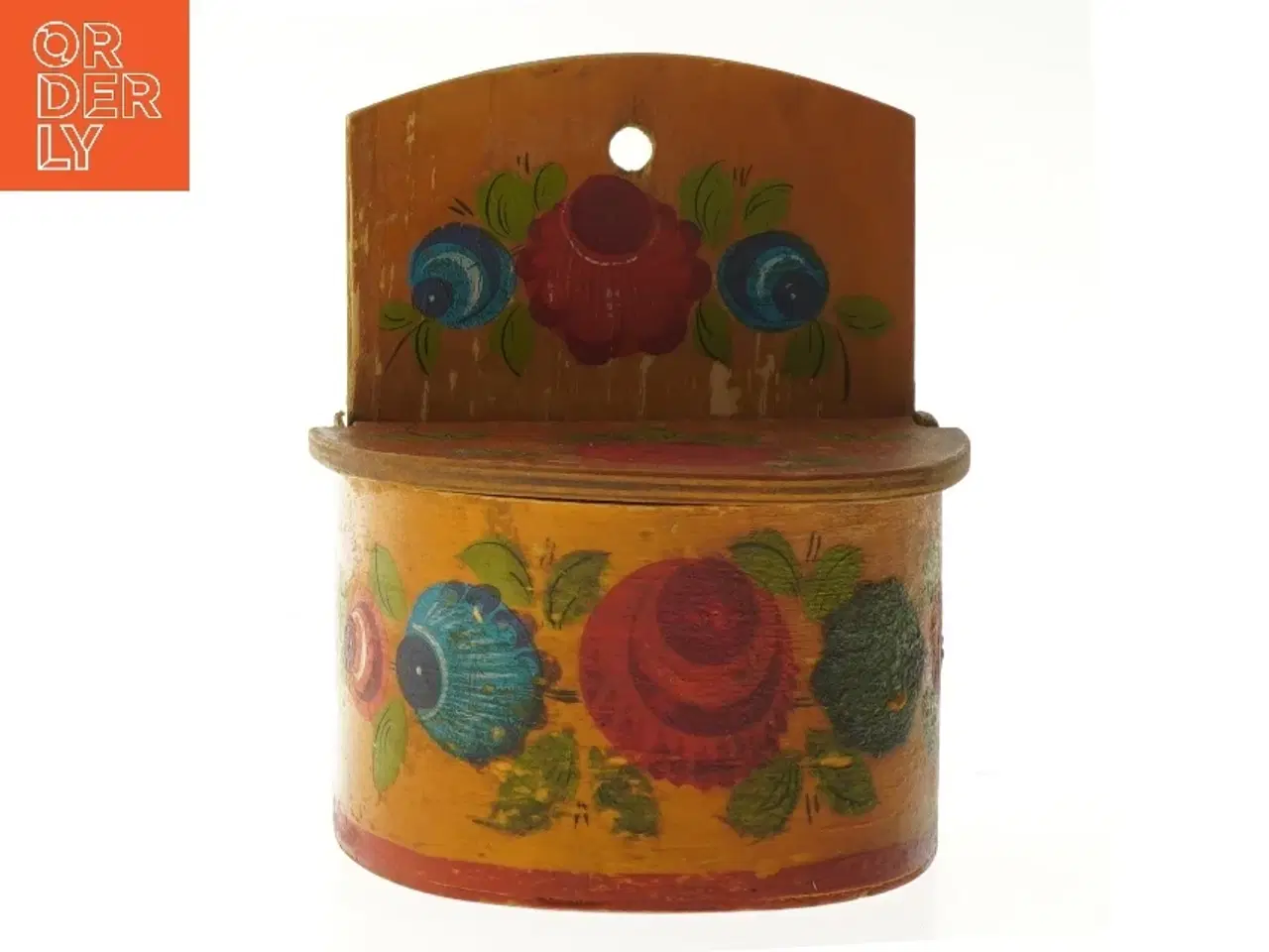 Billede 1 - 1960'er USSR Saltkar blomstermønster (str. 18x14,5 cm)