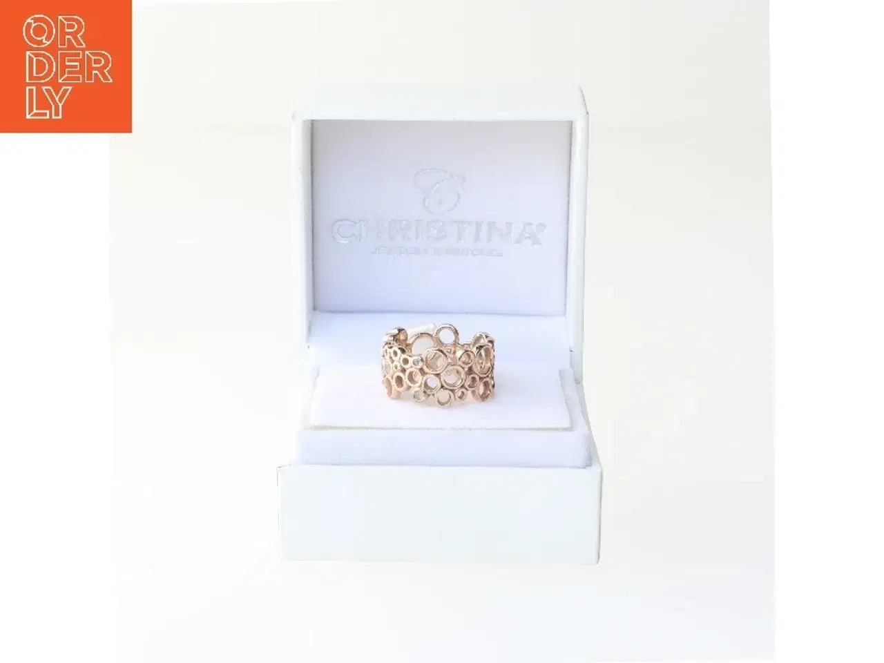 Billede 2 - Guldring med cirkulært mønster fra Christina Jewelry & Watches (str. 56 mm)